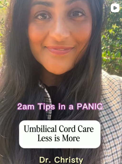 Umbilical cord care — less is more