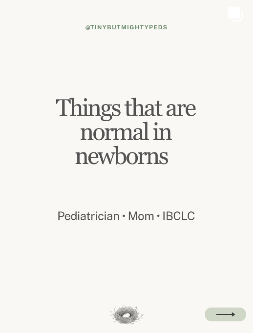 Things that are normal in newborns